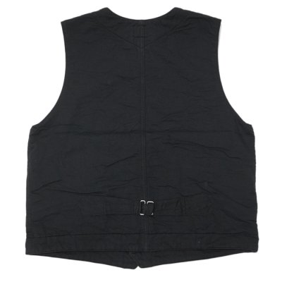 画像2: Post O'Alls（ポストオーバーオールズ）1 Pocket Vest（1ポケットベスト）Vintage twill w/trashed wool lining Charcoal w/base lining /Charcoal（チャコール）