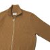 画像5: Yonetomi NEW BASIC（ヨネトミニューベーシック）EX Fine Wool Rib Knit Blouson（エクストラファインウールニットブルゾン）/Camel（キャメル）