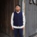 画像9: Post O'Alls（ポストオーバーオールズ）1 Pocket Vest（1ポケットベスト）Vintage twill w/trashed wool lining Charcoal w/base lining /Charcoal（チャコール）