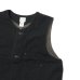 画像5: Post O'Alls（ポストオーバーオールズ）1 Pocket Vest（1ポケットベスト）Vintage twill w/trashed wool lining Charcoal w/base lining /Charcoal（チャコール）