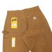 画像4: Carhartt（カーハート）DOUBLE FRONT WORK DUNGAREE（ダブルフロントワークダンガリー）/Brown（ブラウン）【裾上げ無料】