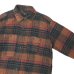 画像4: ENGINEERED GARMENTS（エンジニアードガーメンツ）WORK SHIRT（ワークシャツ）Cotton Plaid Flannel/Orange×Red（オレンジ×レッド）