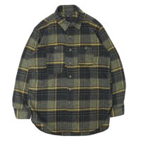 ENGINEERED GARMENTS（エンジニアードガーメンツ）WORK SHIRT（ワークシャツ）Cotton Plaid Flannel/Yellow×Grey（イエロー×グレー）