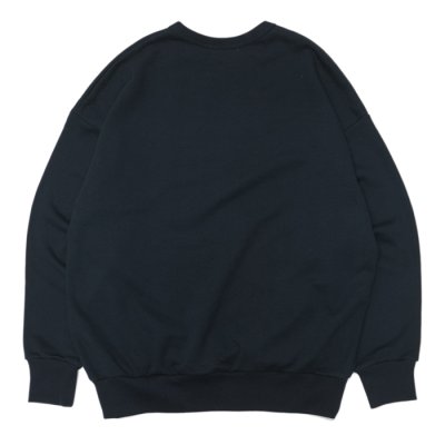 画像2: alvana（アルヴァナ）TURI-AMI 60s SAHPE SWEAT（吊り編み60sシェイプスウェット）/B-Navy（ブラックーネイビー）