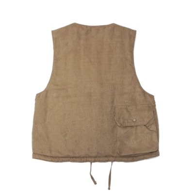 画像2: ENGINEERED GARMENTS（エンジニアードガーメンツ）Cover Vest（カバーベスト）Lt,Weight Fake Suede/Khaki（カーキ）