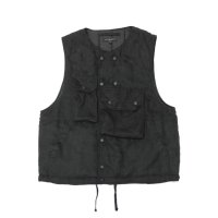 ENGINEERED GARMENTS（エンジニアードガーメンツ）Cover Vest（カバーベスト）Lt,Weight Fake Suede/Black（ブラック）