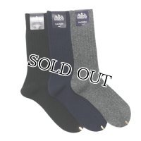 HALISON（ハリソン）ラムウール ミドルゲージソックス/Grey（グレー）・Navy（ネイビー）・Black（ブラック）※3足までメール便発送可※