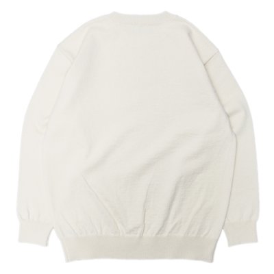 画像2: Yonetomi NEW BASIC（ヨネトミニューベーシック）RIGID CASHMERE SWEATER Crew Neck Pullover（リジットカシミアセータークルーネックプルオーバー）/Raw（ロウ）