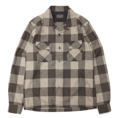 画像1: PENDLETON（ペンドルトン）THE ORIGINAL BOARD SHIRT（ザ・オリジナル・ボードシャツ）-Japan Fit-/Brown Tan Mix Check（ブラウンタンミックスチェック）