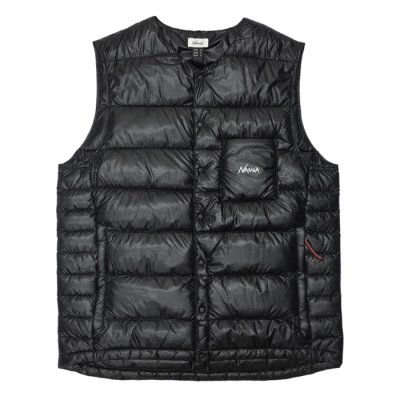 画像1: NANGA（ナンガ）INNER DOWN VEST（インナーダウンベスト）/Black（ブラック）