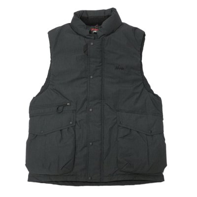 画像1: NANGA（ナンガ）HINOC DOWN VEST（ヒノックダウンベスト）/Charcoal（チャコール）