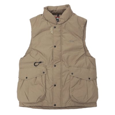 画像1: NANGA（ナンガ）HINOC DOWN VEST（ヒノックダウンベスト）/Beige（ベージュ）