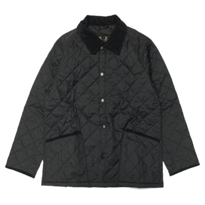 画像1: Barbour（バブァー）LIDDESDALE QUILT JACKET（リデスデイル キルトジャケット）/Black（ブラック）