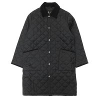 Barbour（バブァー）LONG LIDDESDALE QUILT JACKET（ロングリデスデイル キルトジャケット）/Black（ブラック）