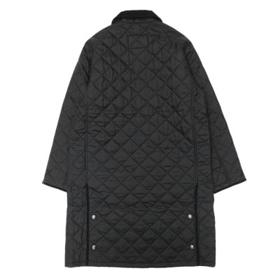 画像2: Barbour（バブァー）LONG LIDDESDALE QUILT JACKET（ロングリデスデイル キルトジャケット）/Black（ブラック）