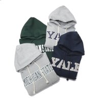 Champion（チャンピオン）”24AW” REVERSE WEAVE PULLOVER HOODED SWEATSHIRT（リバースウィーブプルオーバーフーデットスウェットシャツ）-College Print- / YALE : OxFord（オックスフォードグレー）Navy（ネイビー）・ MICHIGAN STATE : OxFord（オックスフォードグレー）Moss Green（モスグリーン）