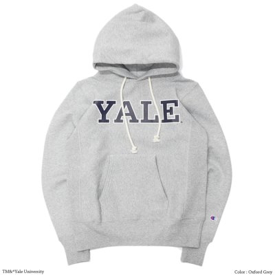 画像2: Champion（チャンピオン）”24AW” REVERSE WEAVE PULLOVER HOODED SWEATSHIRT（リバースウィーブプルオーバーフーデットスウェットシャツ）-College Print- / YALE : OxFord（オックスフォードグレー）Navy（ネイビー）・ MICHIGAN STATE : OxFord（オックスフォードグレー）Moss Green（モスグリーン）