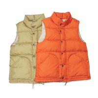 SIERRA DESIGNS（シエラデザイン）ZIP DOWN VEST（ジップダウンベスト）/V,Tan（ヴィンテージタン）・Orange（オレンジ）