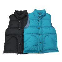 SIERRA DESIGNS（シエラデザイン）ZIP DOWN VEST（ジップダウンベスト）/Black（ブラック）・Turquoise（ターコイズ）