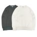 画像1: BARNS OUTFITTERS (バーンズアウトフィッターズ) "STANDARD" COZUN GUSSET CREW NECK SWEAT (はめ込み両Vガゼット）/ Black（ブラック）・Natural（ナチュラル） (1)