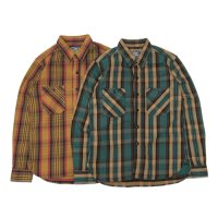 STUDIO D'ARTISAN（ステュディオ・ダ・ルチザン）Heavy Wight  Flannel Shirt （ヘビーウェイトフランネルシャツ）/Yellow（イエロー）・Green（グリーン）