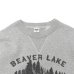 画像3: BARNS OUTFITTERS (バーンズアウトフィッターズ) "STANDARD" COZUN GUSSET PRINT CREW NECK SWEAT (はめ込み両Vガゼット）"OREGON STATE BEAVER LAKE"/ Grey（グレー）