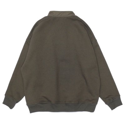 画像2: alvana（アルヴァナ）MASSIVE HENLEY NECK P.O（マッシブ ヘンリーネックプルオーバー）"Heavy Urake"/Olive（オリーブ）