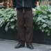 画像7: *A VONTADE（アボンタージ）1 Tuck Back Rise Trousers（1タックバックライズラウザーズ）"British Wool Line High Count Sarge"/ Dark Brown（ダークブラウン）【裾上げ無料】