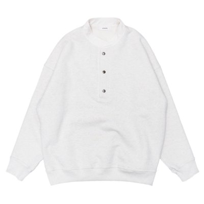 画像1: alvana（アルヴァナ）MASSIVE HENLEY NECK P.O（マッシブ ヘンリーネックプルオーバー）"Heavy Urake"/Natural（ナチュラル）