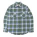 画像1: CAMCO（カムコ）Heavy Wight Flannel Shirt（ヘビーウエイト フランネルシャツ）/Green×Blue（グリーン×ブルー） (1)