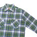 画像4: CAMCO（カムコ）Heavy Wight Flannel Shirt（ヘビーウエイト フランネルシャツ）/Green×Blue（グリーン×ブルー）