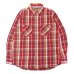 画像1: CAMCO（カムコ）Heavy Wight Flannel Shirt（ヘビーウエイト フランネルシャツ）/Red（レッド） (1)