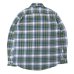 画像2: CAMCO（カムコ）Heavy Wight Flannel Shirt（ヘビーウエイト フランネルシャツ）/Green×Blue（グリーン×ブルー） (2)