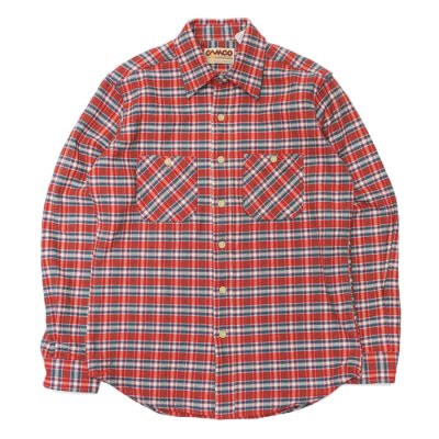 画像1: CAMCO（カムコ）Heavy Wight Flannel Shirt（ヘビーウエイト フランネルシャツ）/Red×Blue（レッド×ブルー）