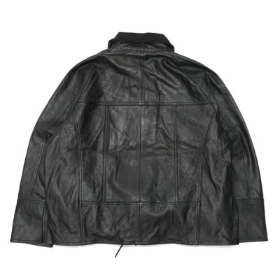 画像2: yoused （ユーズド）Leather Driver's Jacket （レザードライバーズジャケット）/ Black（ブラック）