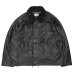 画像1: yoused （ユーズド）Leather Driver's Jacket （レザードライバーズジャケット）/ Black（ブラック） (1)