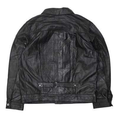 画像2: yoused （ユーズド）3Pocket 1st Leather Jacket （3ポケットファーストレザージャケット）/ Black（ブラック）