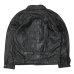 画像2: yoused （ユーズド）3Pocket 1st Leather Jacket （3ポケットファーストレザージャケット）/ Black（ブラック） (2)