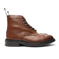 Tricker's（トリッカーズ）キャップトゥブローグブーツ（ダイナイトソール）/Beechnut Burnished（ビーチナッツバーニッシュド）