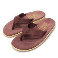 ISLAND SLIPPER（アイランドスリッパ）PT203 レザートングサンダル/Burgundy Suede（バーガンディスエード）