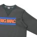 画像4: BARNS OUTFITTERS (バーンズアウトフィッターズ) "STANDARD" COZUN GUSSET PRINT CREW NECK SWEAT SP (はめ込み両Vガゼットクルーネックスウェット）"BIG MAC"/ Black（ブラック）