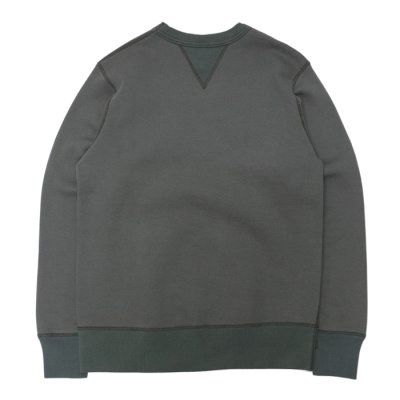 画像2: BARNS OUTFITTERS (バーンズアウトフィッターズ) "STANDARD" COZUN GUSSET PRINT CREW NECK SWEAT SP (はめ込み両Vガゼットクルーネックスウェット）"BIG MAC"/ Black（ブラック）