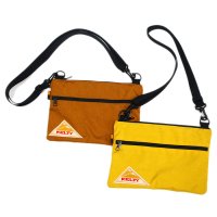 KELTY（ケルティ）VINTAGE FLAT POUCH"SM"（ヴィンテージフラットポーチSM）/Caramel（キャラメル）・Mustard（マスタード）