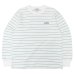 画像1: L.L.Bean（エルエルビーン）Union Striped Long Sleeve Tee（ユニオン ストライプロングスリーブT）"Japan Edition" / White×Lt,Green（ホワイト×ライトグリーン） (1)