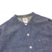 画像3: Post O'Alls（ポストオーバーオールズ）Band Collar Shirt（バンドカラーシャツ）"Classic Chambray" / Indigo（インディゴ）