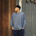 画像7: Post O'Alls（ポストオーバーオールズ）Band Collar Shirt（バンドカラーシャツ）"Classic Chambray" / Indigo（インディゴ）