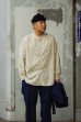 画像7: Post O'Alls（ポストオーバーオールズ）Band Collar Shirt（バンドカラーシャツ）"Stripe Shirting" / Natural（ナチュラル）