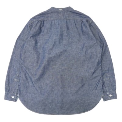 画像2: Post O'Alls（ポストオーバーオールズ）Band Collar Shirt（バンドカラーシャツ）"Classic Chambray" / Indigo（インディゴ）