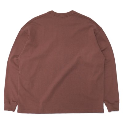 画像2: alvana（アルヴァナ）空紡 L/S TEE SHIRTS（空紡ロングスリーブTシャツ）/ Red Brown（レッドブラウン）