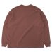 画像2: alvana（アルヴァナ）空紡 L/S TEE SHIRTS（空紡ロングスリーブTシャツ）/ Red Brown（レッドブラウン） (2)